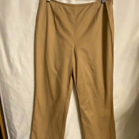 LOFT Pants - Loft Tan Zippered Leg Pants Size 14